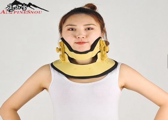 چین پشتیبانی دستگاه کششی قابل تنظیم قابل تنظیم گردن گردن زرد رنگ تامین کننده